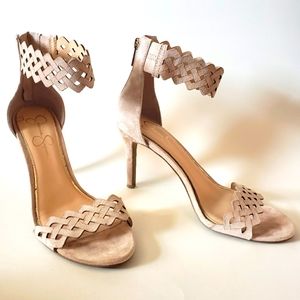 Jessica Simpson High Heel Jezelle Sandals with Ankle Cutouts
